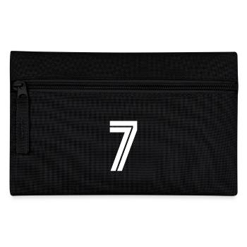 Trikotnummer 7 – Geschenk zum 7-jährigen Jubiläum - Federtasche - Schwarz - Vorne