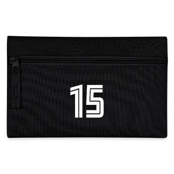Jersey number 15 – 15th anniversary gift - Pencil Case - black - Front