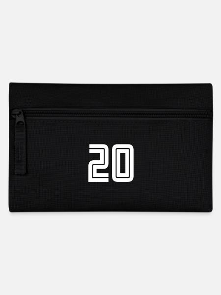 Maillot numéro 20 – Cadeau anniversaire 20 ans - Trousse - noir