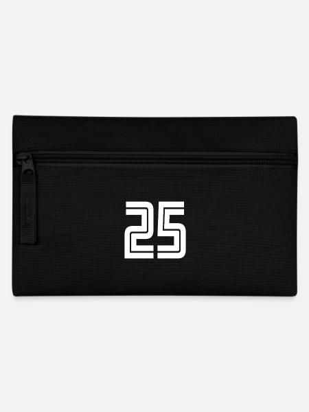 Maillot numéro 25 – Cadeau anniversaire 25 ans - Trousse - noir