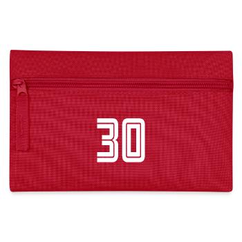 Trikotnummer 30 – Geschenk zum 30-jährigen Jubiläum - Federtasche - Rot - Vorne