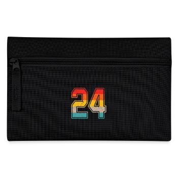 24 Years Retro Jersey Number 24 T-shirt Number 24 - Pencil Case - black - Front