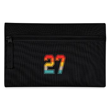 27 Years Retro Jersey Number 27 T-shirt Number 27 - Pencil Case - black - Front