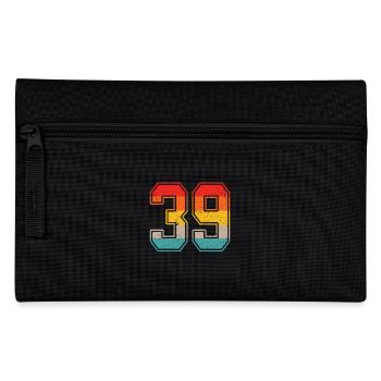 39 Jahre Retro Trikot Nummer 39 T-shirt Nummer 39 - Federtasche - Schwarz - Vorne