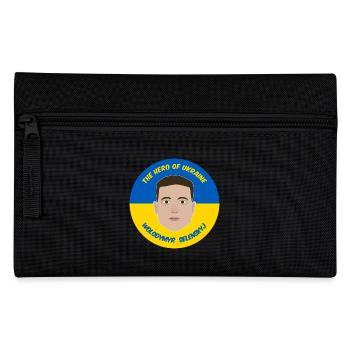 Selenskyj Ukraine - Federtasche - Schwarz - Vorne