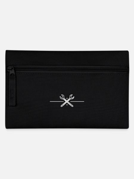 Schraubenschlüssel Symbol - Federtasche - Schwarz