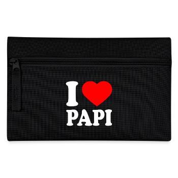I love papi - Trousse - noir - Devant