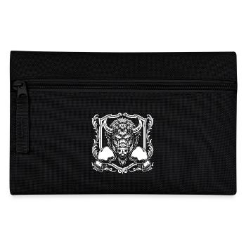 Bison Boxer Boxing MMA - Pencil Case - black - Front