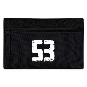 53 Zahl Vintage - Federtasche - Schwarz - Vorne