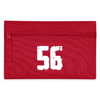 56 Zahl Vintage - Federtasche - Rot - Vorne