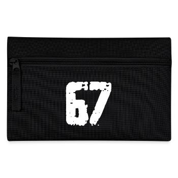 67 Zahl Vintage - Federtasche - Schwarz - Vorne