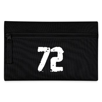 72 Zahl Vintage - Federtasche - Schwarz - Vorne