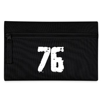 76 Number Vintage - Pencil Case - black - Front
