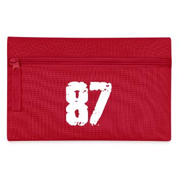 87 Number Vintage - Pencil Case - red - Front