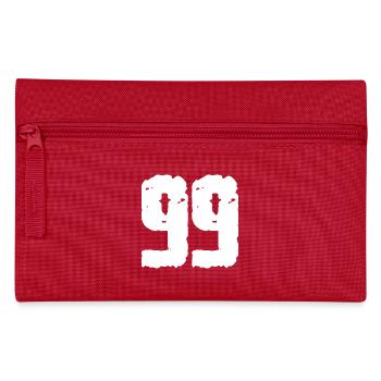 99 Number Vintage - Pencil Case - red - Front