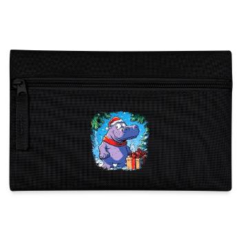Hippos Christmas - Pencil Case - black - Front
