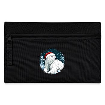 Christmas Polar Bear - Pencil Case - black - Front