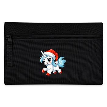 Christmas Unicorns - Pencil Case - black - Front