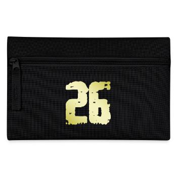 26 Zahl Vintage - Federtasche - Schwarz - Vorne