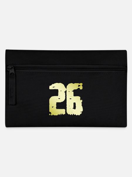 26 Number Vintage - Pencil Case - black