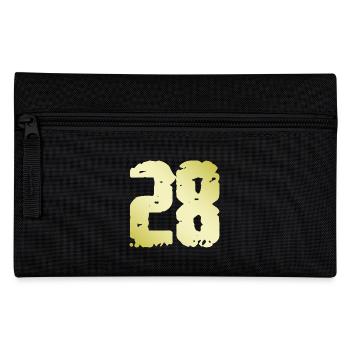 28 Zahl Vintage - Federtasche - Schwarz - Vorne