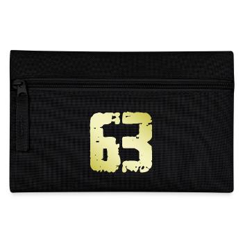 63 Number Vintage - Pencil Case - black - Front