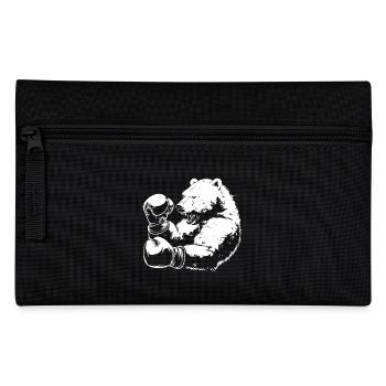 Polar Bear Polar Bear Boxer Martial Arts MMA - Pencil Case - black - Front