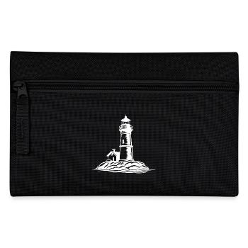 Leuchtturm Küste Symbol - Federtasche - Schwarz - Vorne