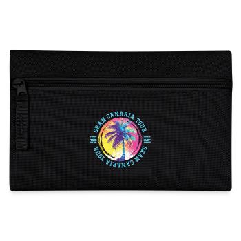 Gran Canaria Tour Palm Trees Colorful - Pencil Case - black - Front