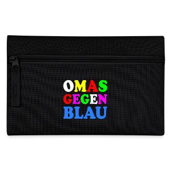 Omas gegen blau - Federtasche - Schwarz - Vorne