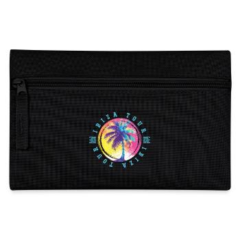 Ibiza Tour Palm Trees Colorful - Pencil Case - black - Front