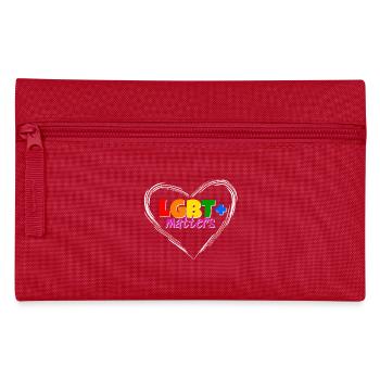 Idée cadeau de conception de t-shirt LGBT Matters Pride - Trousse - rouge - Devant