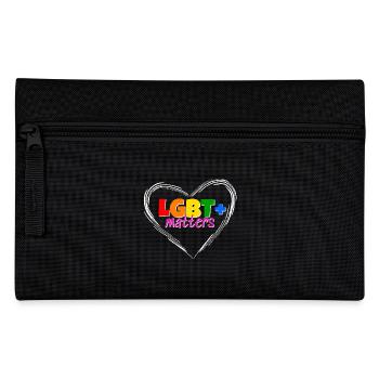 Idée cadeau de conception de t-shirt LGBT Matters Pride - Trousse - noir - Devant