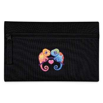 Couple Caméléon Amour La Saint-Valentin - Trousse - noir - Devant