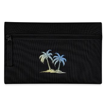 Palmen Insel - Federtasche - Schwarz - Vorne