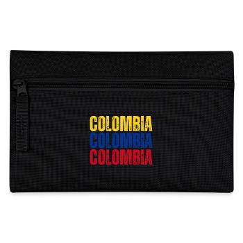 Flagge von Kolumbien, kolumbianischer Stolz - Federtasche - Schwarz - Vorne
