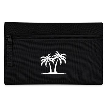 Palmen Insel - Federtasche - Schwarz - Vorne