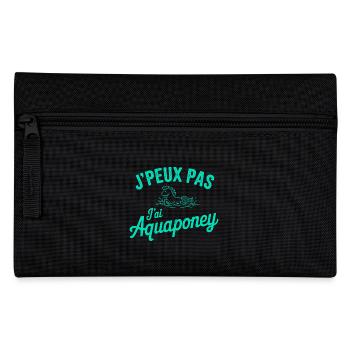 tee shirt I can't I have aquapony - Pencil Case - black - Front