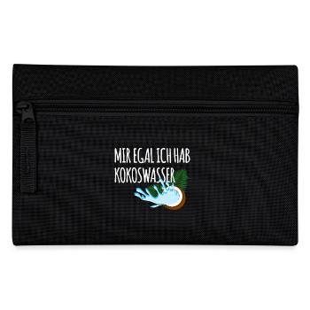 Mir Egal Ich Hab Kokoswasser - Federtasche - Schwarz - Vorne