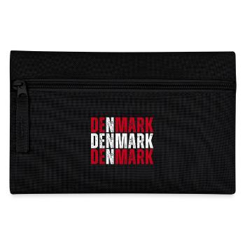 Flag of Denmark, Danish pride - Pencil Case - black - Front