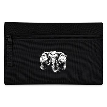 Elefant Boxer Kampfsport MMA - Federtasche - Schwarz - Vorne