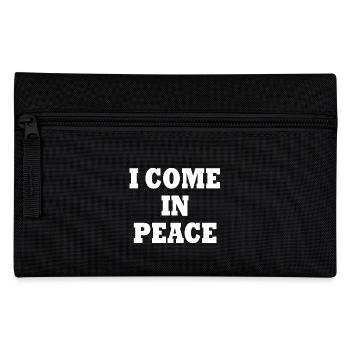 i come in peace - Federtasche - Schwarz - Vorne