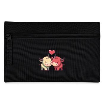 Taurus Couple Love Valentine's Day - Pencil Case - black - Front