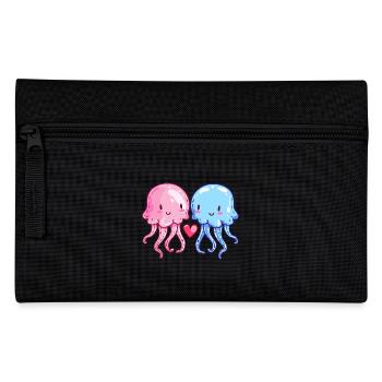 Méduses Couple Amour Saint Valentin - Trousse - noir - Devant