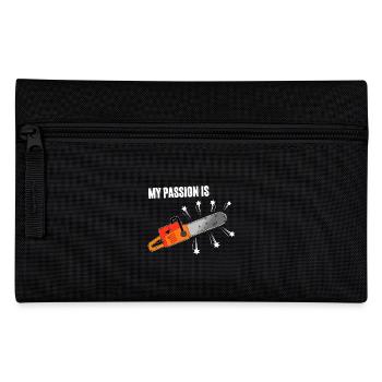 Kettensägen Passion - Federtasche - Schwarz - Vorne