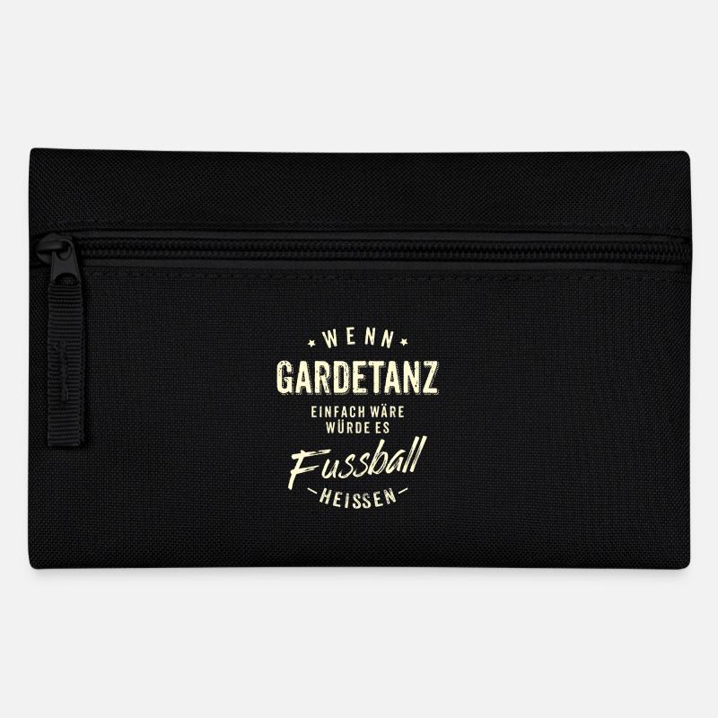 Wenn Gardetanz einfach wäre würde es Fussball - Federtasche - Schwarz