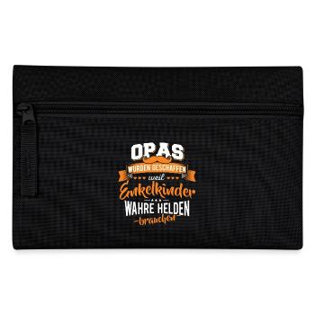 Opa Enkelkinder Helden Großvater - Federtasche - Schwarz - Vorne