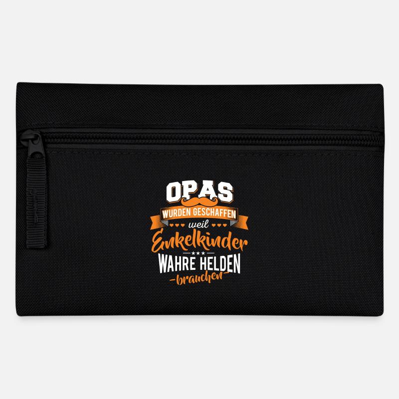Opa Enkelkinder Helden Großvater - Federtasche - Schwarz