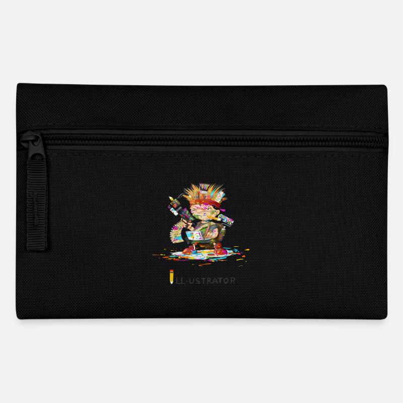 illustrator - Pencil Case - black