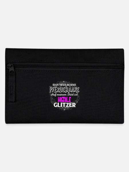 HUZULE - Glitzer - Federtasche - Schwarz